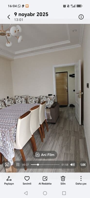 hezi aslanovda 2 otaqli kiraye evler: - Yer: 4mərtəbəli yeni yaşayış binası, sakit məhəllə; yeni təmirdən — 3