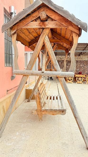 bağ mebelleri: İşlənmiş, Skamya-yelləncəl, Zontikli, Taxta — 2