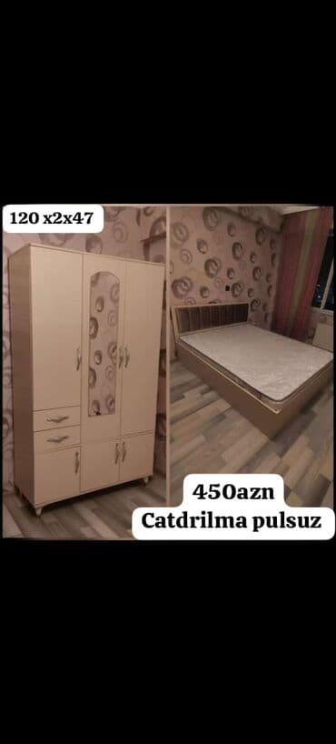 uşaq çarpayısı gəncə: 2 təknəfərlik çarpayı, Dolab, Termo, Azərbaycan, Yeni — 3