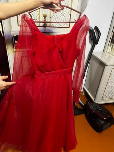 ferrucci saat qiymetleri: Qırmızı şifon don - Rəng: parlaq qırmızı - Parça: ikiqat qatlı yüngül — 2