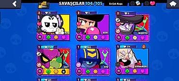 Digər oyun dəstləri: Brawl Stars hesabı 54min kupa 104 karekter 32 prestij ideal hesab Ay — 2