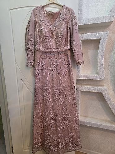 muncuq: - Məhsul: Axşam/zərif ziyafət geyimi - Rəng: Pudra/solğun çəhrayı - — 1