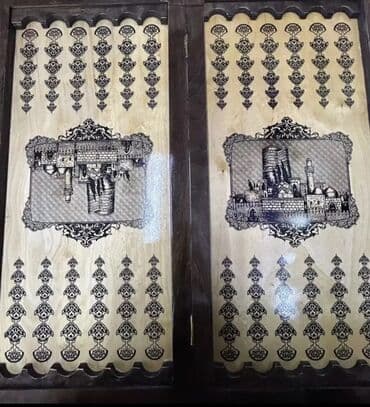 Audi: Ağac üzərində oyma və lazer naxışlı nərd taxtaları - Material: bərk — 9