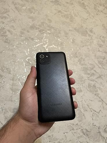 Samsung Galaxy A03, 64 GB, rəng - Qara, İki sim kartlı