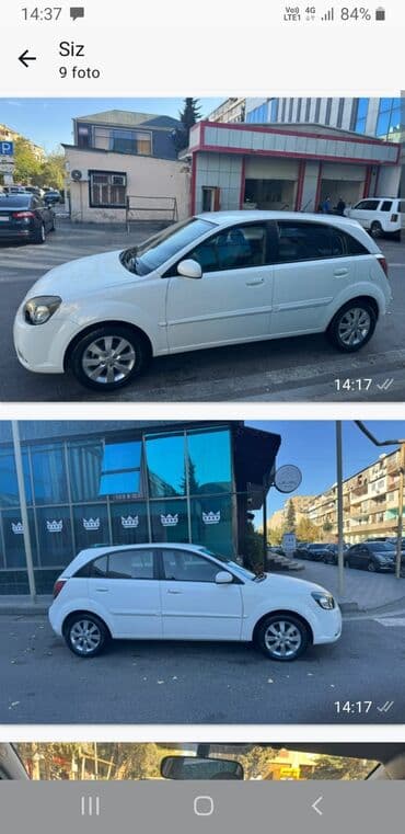 Kia Rio hatchback, ağ rəng - Kuzov: 5 qapılı hatchback, arxa şüşə