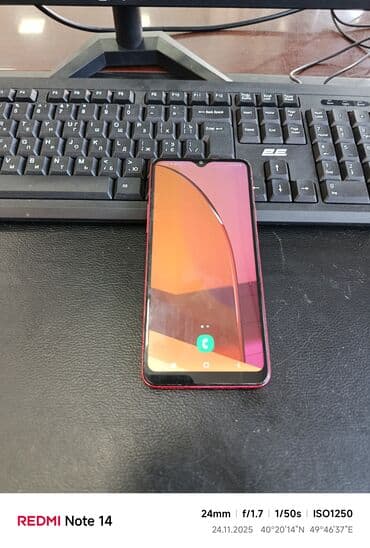 Honor: Samsung Galaxy A20s, 32 GB, rəng - Qırmızı, Barmaq izi — 1