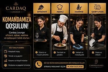 dərzi elanı: Ofisiant tələb olunur, Restoran — 1