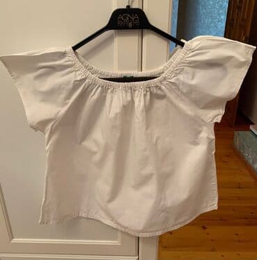 женские кофты на пуговицах: Рубашка, Для девочек, 8 - 9 лет, Benetton — 2