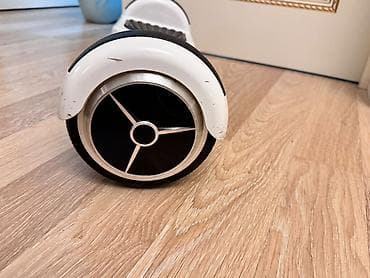 elekt: Elektrik hoverboard (özünü tarazlayan skuter) - Rəng: ağ, qara rezin — 3
