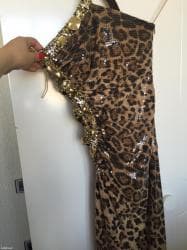 винтажные платья: Вечерние платья. Одно нежно-бирюзовое, другое-тигровое. Размер s — 1