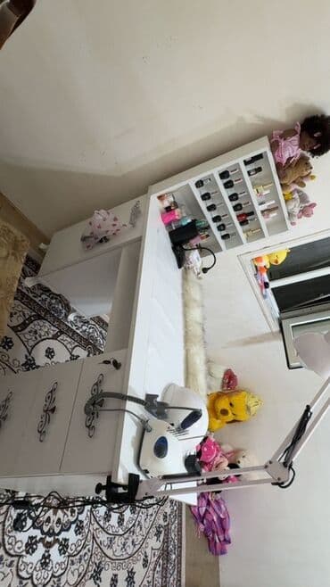 дачный набор стол и стулья: Manikür stol dəsti – tam komplekt - Ağ rəngdə funksional manikür — 1