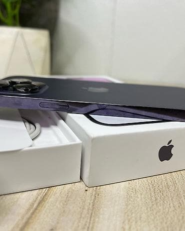iphone 14 dubai version: IPhone 14 Pro, 128 GB, Deep Purple, Zəmanət, Kredit, Simsiz şarj — 3