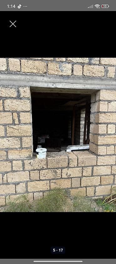 xankendi evler: İki mərtəbəli yarımçıq tikili – daş divarlı fərdi ev. - Konstruksiya — 5