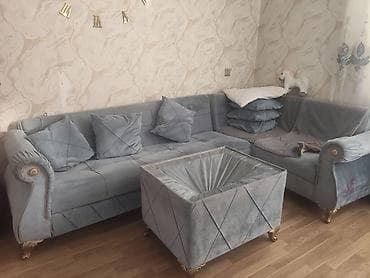 künc masa: İşlənmiş, Künc divan, Qonaq otağı üçün, Açılan, Azərbaycan — 2