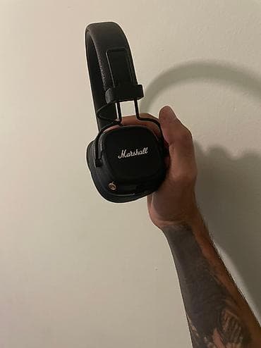 qulaqlıq jbl: İşlənmiş Simsiz (Bluetooth) Qulaqcıqlar, Marshall, rəng - Qara — 3