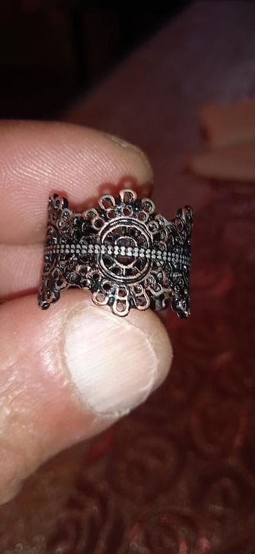 tifani üzük: Qadın üzük dəsti – 3 ədəd - Material: metal ərinti (qızıl-bürünc və — 2