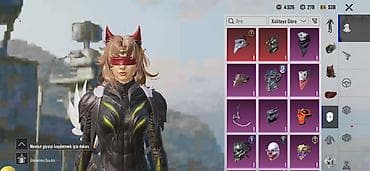PUBG Mobile hesabı – zəngin kosmetik kolleksiya Məzmun: - Qadın — 5