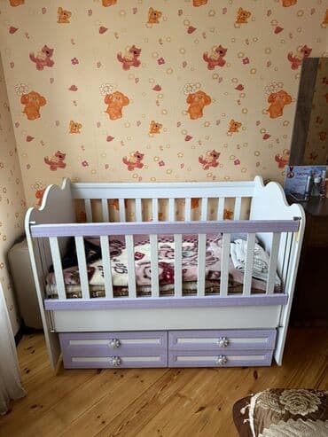 uşaq şkaf: İkinəfərlik çarpayı, Dolab, Komod, Termo, Azərbaycan, İşlənmiş — 1