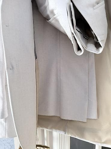 dini paltar: OKLAND kişi kostyumu – açıq bej/şampan rəngində, klassik kəsim — 5