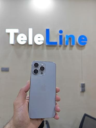 80 gb: IPhone 15 Pro Max, 256 GB, Natural Titanium, Zəmanət, Simsiz şarj, Face ID — 1