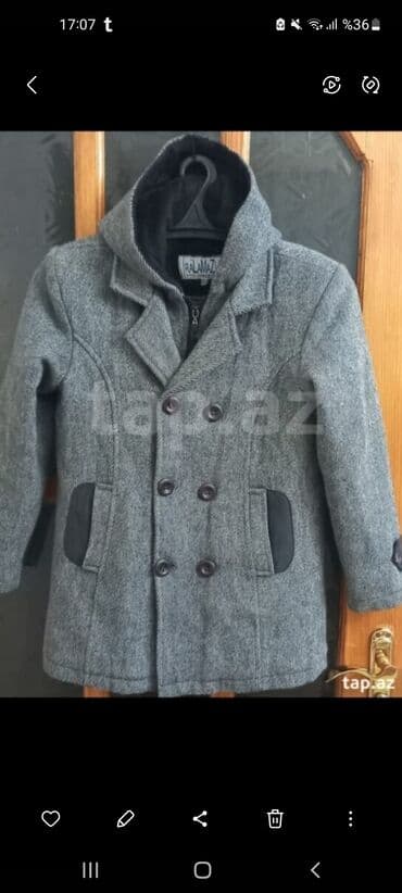 uşaqlar üçün yun paltolar: Palto, Uniseks, 10 - 12 yaş — 1