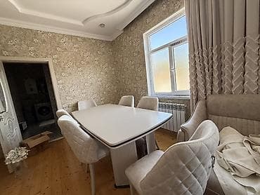 qabaq ustol: Qonaq otağı üçün, Açılmayan, Dördbucaq masa, 6 stul — 1