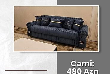 taxta divan: Məhsul: Yumşaq oturacaqlı, müasir dizaynlı açılıb-yığılan divanlar (3 — 2