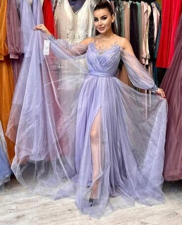 sifon koynekler: Yenidir, geyinilmeyib. Zərif ziyafət/gecə libası – bənövşəyi-lilac — 3