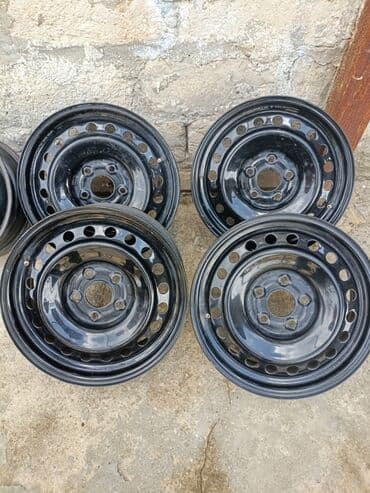 Satılır: 4 ədəd polad disk dəsti - Material: möhkəm polad, qara