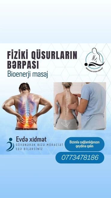masaj xidməti 2021: Müalicəvi masaj, Uşaqlar üçün, Evə gəlməklə, Klinikada — 6