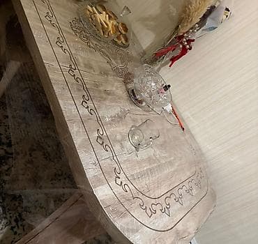 sederek stol stul: Qonaq otağı üçün, İşlənmiş, Açılmayan, Oval masa, 6 stul — 5