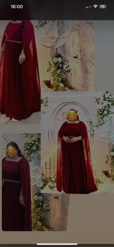 Спортивные костюмы: Şərab-qırmızı rəngdə zərif ziyafət/nişan/libas - Model: uzunsov — 1