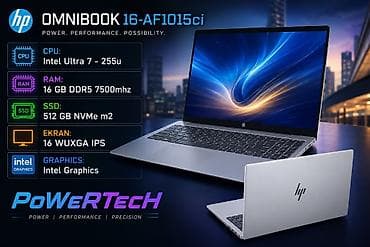 dell notebook: HP OMNIBOOK 16-AF1015ci noutbuk - Prosessor: Intel Ultra 7-255U - — 1