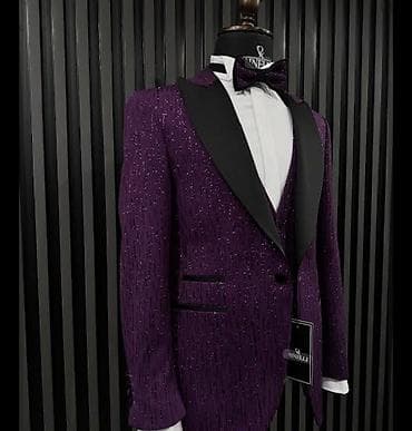 Yalnız Pencək !!!Bənövşəyi rəngli, parıltılı teksturaya malik kişi