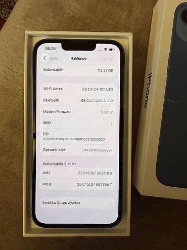 telefonlar iphone: IPhone 13, 128 GB, Mavi, Face ID — 9