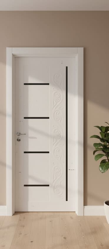 Yeni Otaq qapısı 90x205 sm Zamok və çərçivə ilə, Zəmanətli, Ödənişli quraşdırma, Pulsuz çatdırılma, Ödənişli çatdırılma, Rayonlara çatdırılma