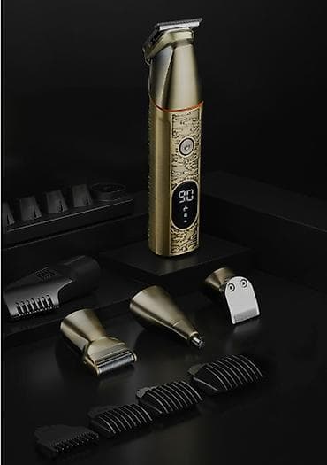 тример: Kemei 5859 - Trimmer dəsti 5in1 / IPX6 / 7000RPM /Qızılı / TYPC — 3