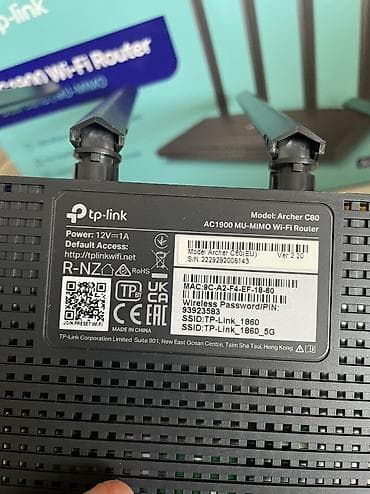 sony notebook 2020: TP-Link Archer C80 AC1900 Wi‑Fi Router Router Tp-Link Archer C80 Əla — 3