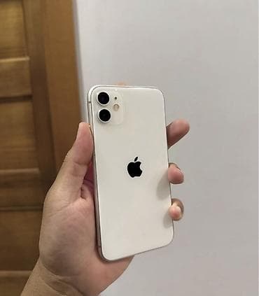 ipod classic 7: IPhone 11, 128 GB, Ağ, Zəmanət, Simsiz şarj, Face ID — 6