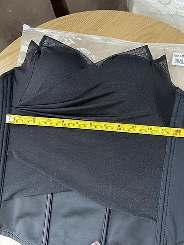 Qara rəngdə büstqalterli shapewear/bodice korset - Model: strapless — 5
