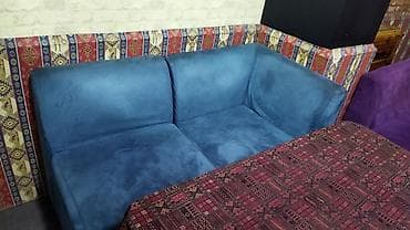 Mavi rəngdə modul tipli yumşaq oturacaqlar dəsti - Təyinat: kafe — 6