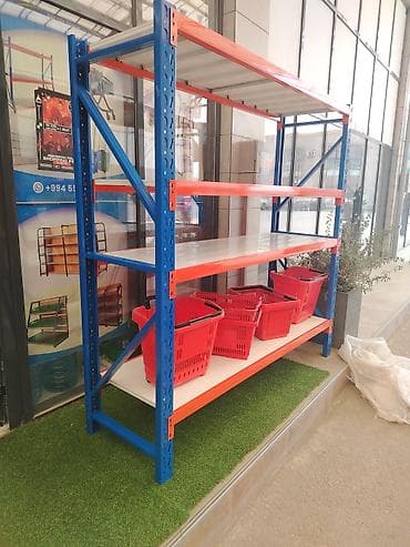 stellaj nədir: Ağır yüklər üçün metal rəf sistemi - Sənaye və anbar tipli saxlanma — 3
