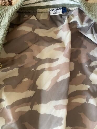 mekteb şalvarı: Uşaq üçün bomber şalvar tipli gödəkçə - Rəng: zeytun-yaşıl (khaki) - — 2