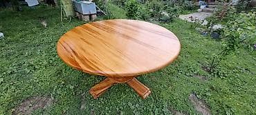 Masalar: Qonaq masası, Açılmayan, Taxta, Yumru masa — 3