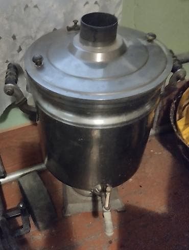 Kömür/odunla işləyən metal samovar - Material: qalın paslanmayan — 1
