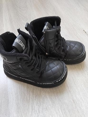 batinki: Valentino uşaq qış botları - Rəng: qara - Üst material: tikişli — 6