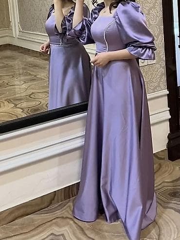 paltar modelleri 2023: Məhsul: Bənövşəyi rəngdə uzun ziyafət/libas — 1