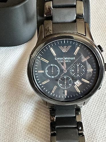 Smart qolbaqlar: Emporio Armani saat. Yenidir, Sertifikat, qutusu var. Kemeri qara — 7