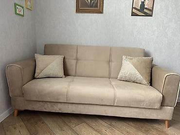 divanlarin satisi: Bej rəngli 3 nəfərlik divan satılır. Sifarişlə hazırlanıb, yenidir və — 1