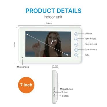 qapi zvanok: DOMAFON 🔹Foto Yaddaşlı 7" Video Qapı Telefonu #RL-H07NPF - Foto — 3